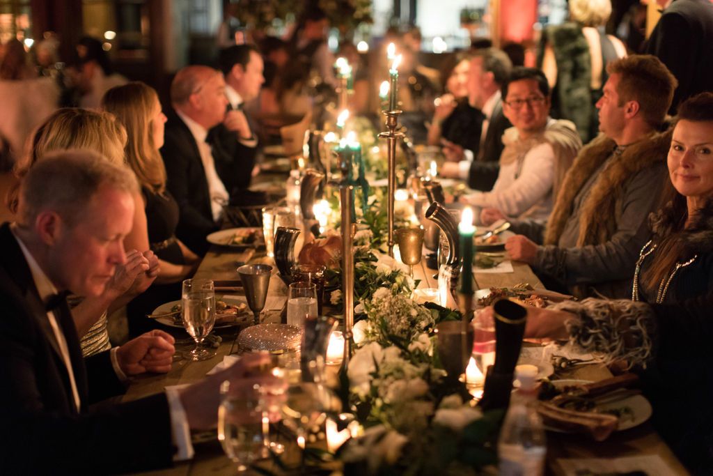 Jenny and Don's birthday weekend in Aspen: dinner by candlelight