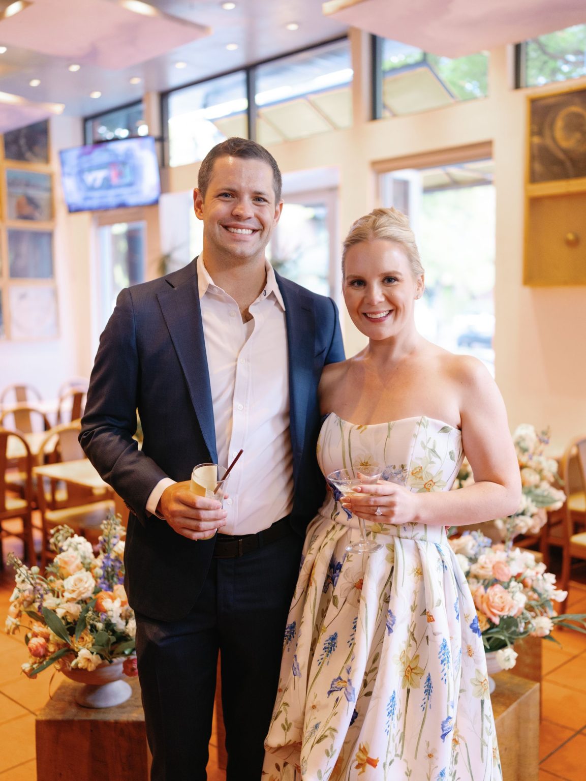 Kayla & Patrick's wedding at the Aspen Chapel and the Caribou Club: the couple at the rehearsal dinner
