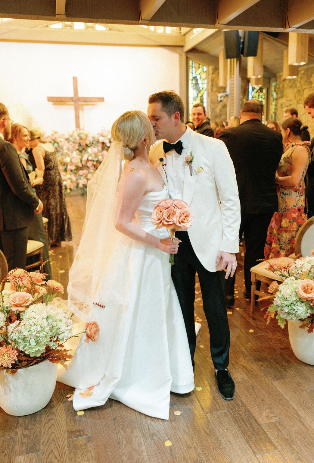 Kayla & Patrick's wedding at the Aspen Chapel and the Caribou Club: the recessional