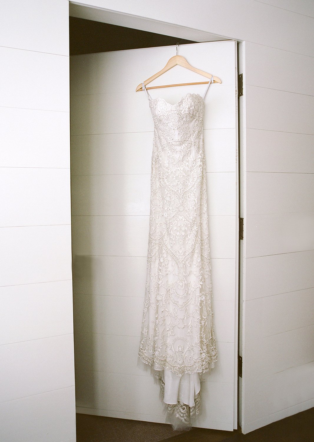 Coley & Teddy's wedding at the Aspen Chapel and Hotel Jerome: the wedding gown
