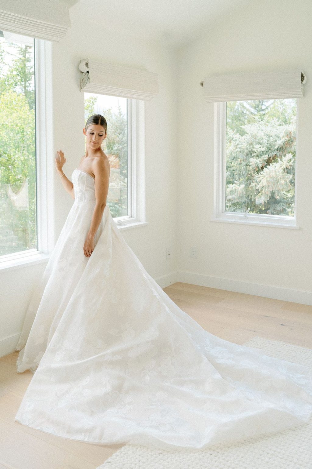 Natalie and Tyler's black-tie wedding at The Little Nell's Sundeck on Aspen Mountain