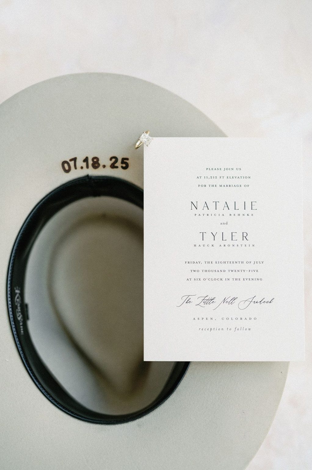 Natalie and Tyler's black-tie wedding at The Little Nell's Sundeck on Aspen Mountain
