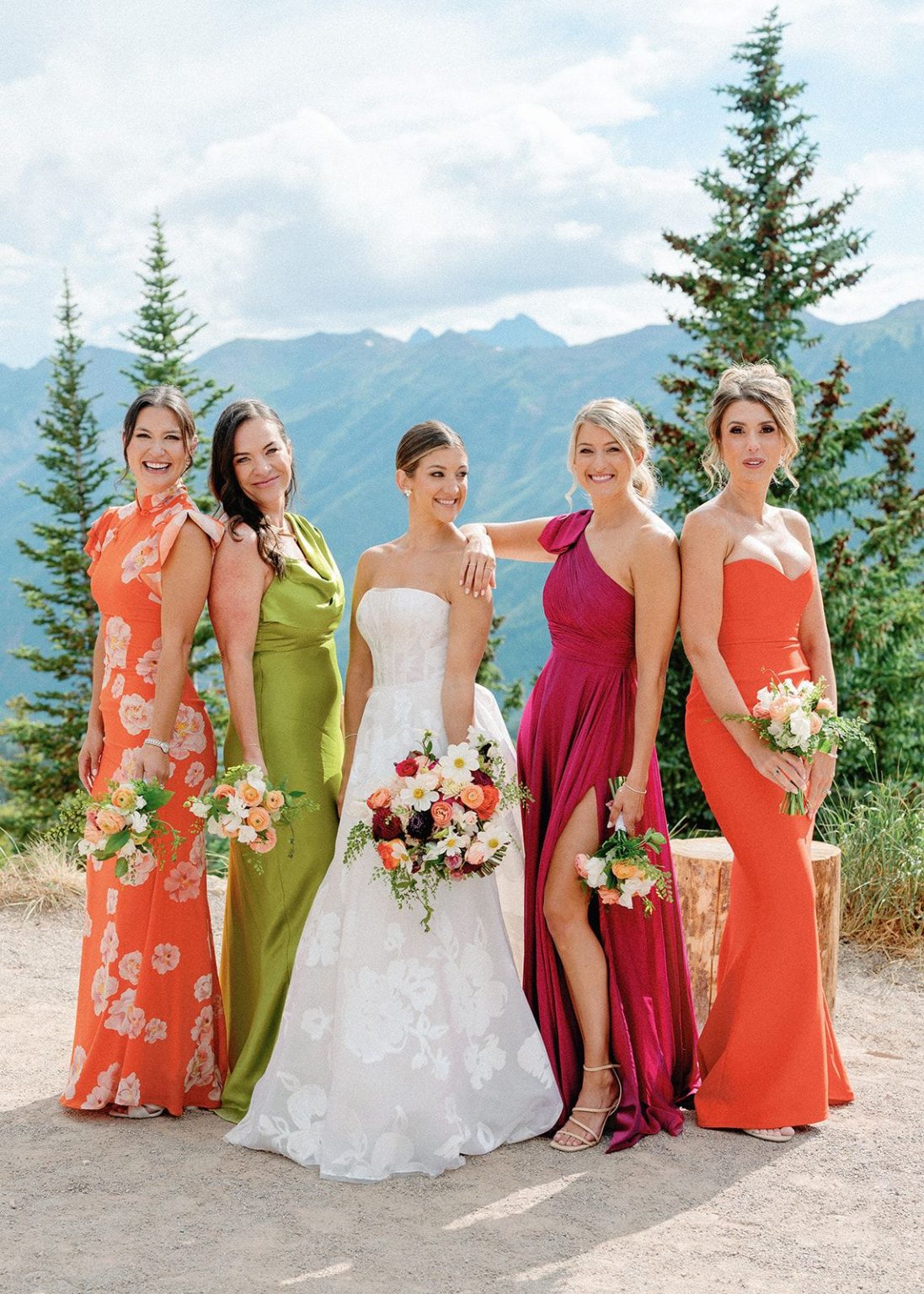 Natalie and Tyler's black-tie wedding at The Little Nell's Sundeck on Aspen Mountain