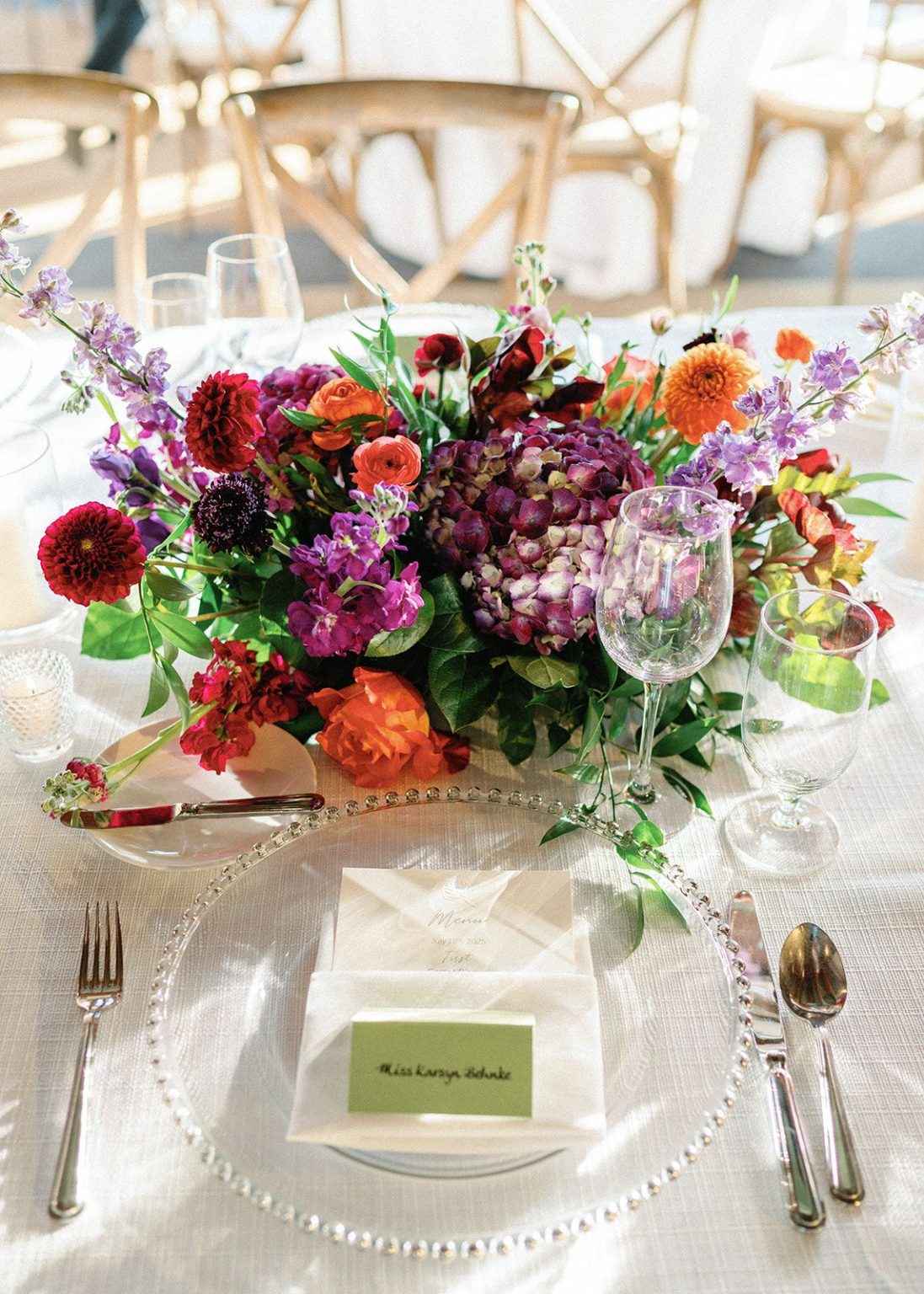 Natalie and Tyler's black-tie wedding at The Little Nell's Sundeck on Aspen Mountain