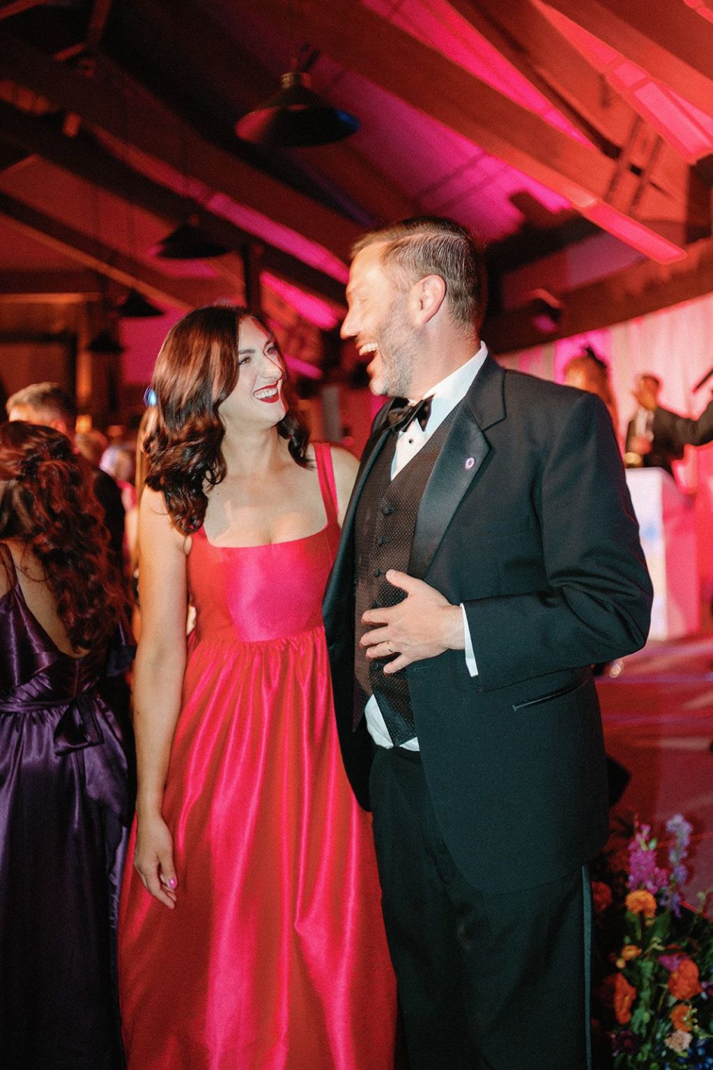 Natalie and Tyler's black-tie wedding at The Little Nell's Sundeck on Aspen Mountain