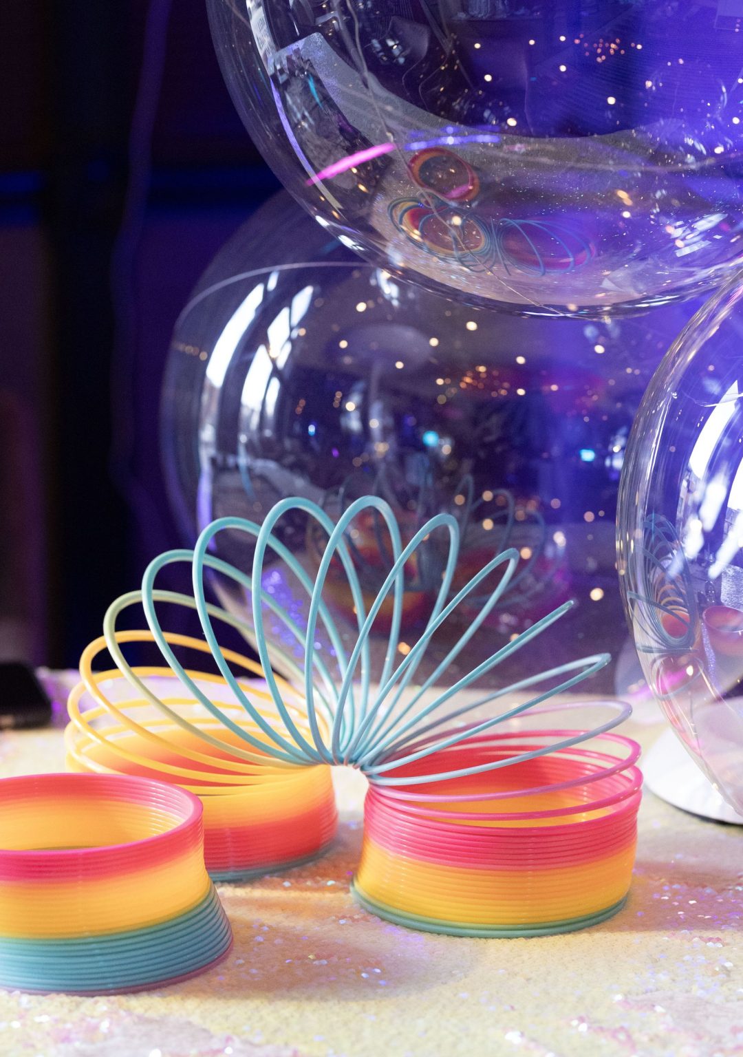 Wildest Dreams, the Aspen Youth Center gala at Hotel Jerome: a slinky inside a clear bubble