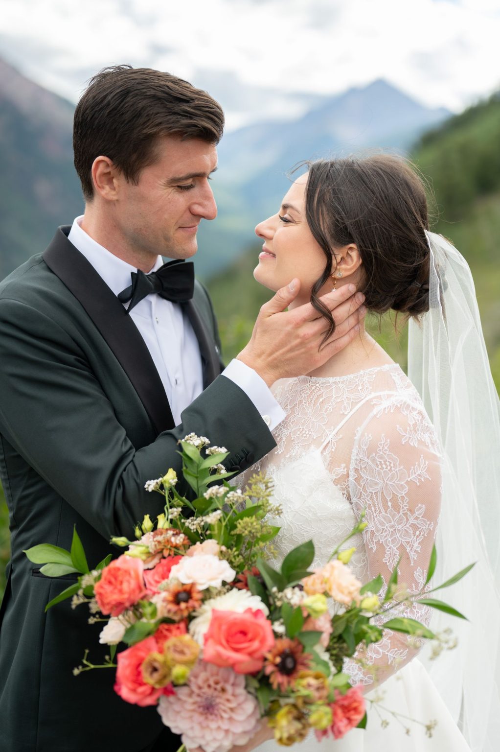 Haley and Sam's wedding day at the Cliffhouse on Buttermilk, Aspen