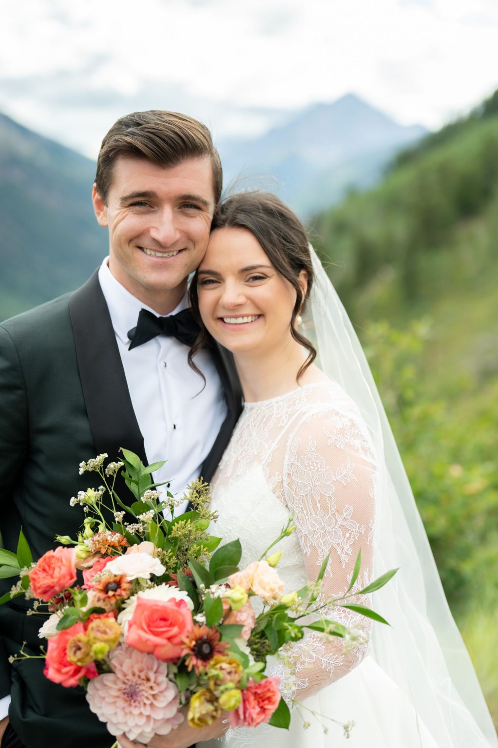 Haley and Sam's wedding day at the Cliffhouse on Buttermilk, Aspen