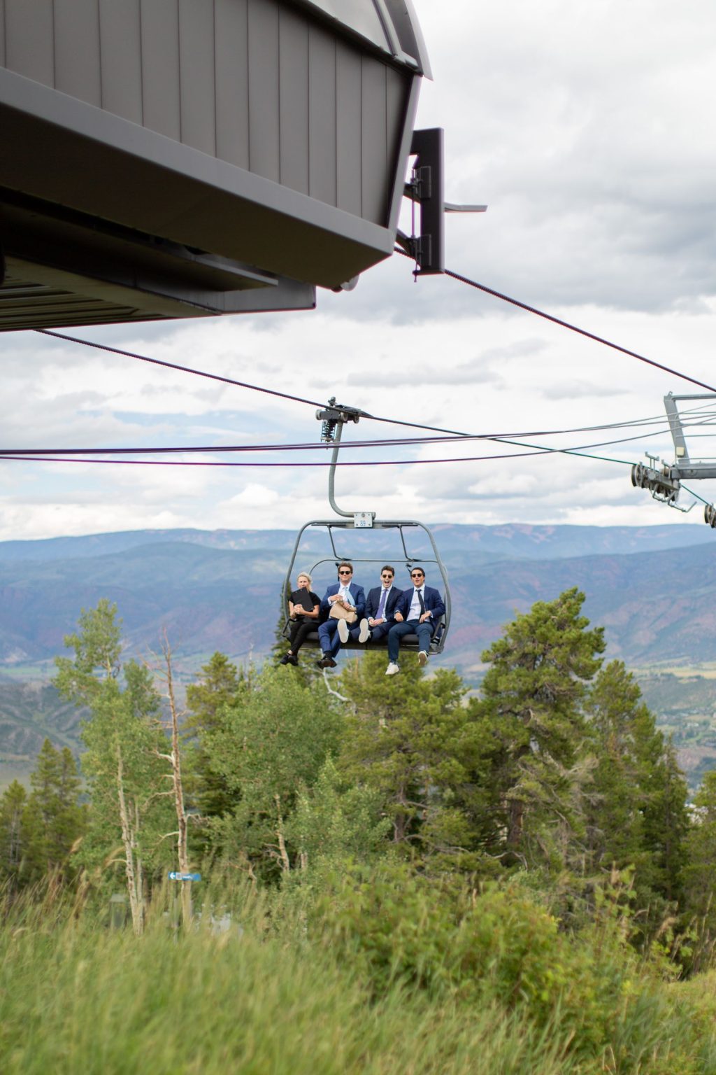 Haley and Sam's wedding day at the Cliffhouse on Buttermilk, Aspen