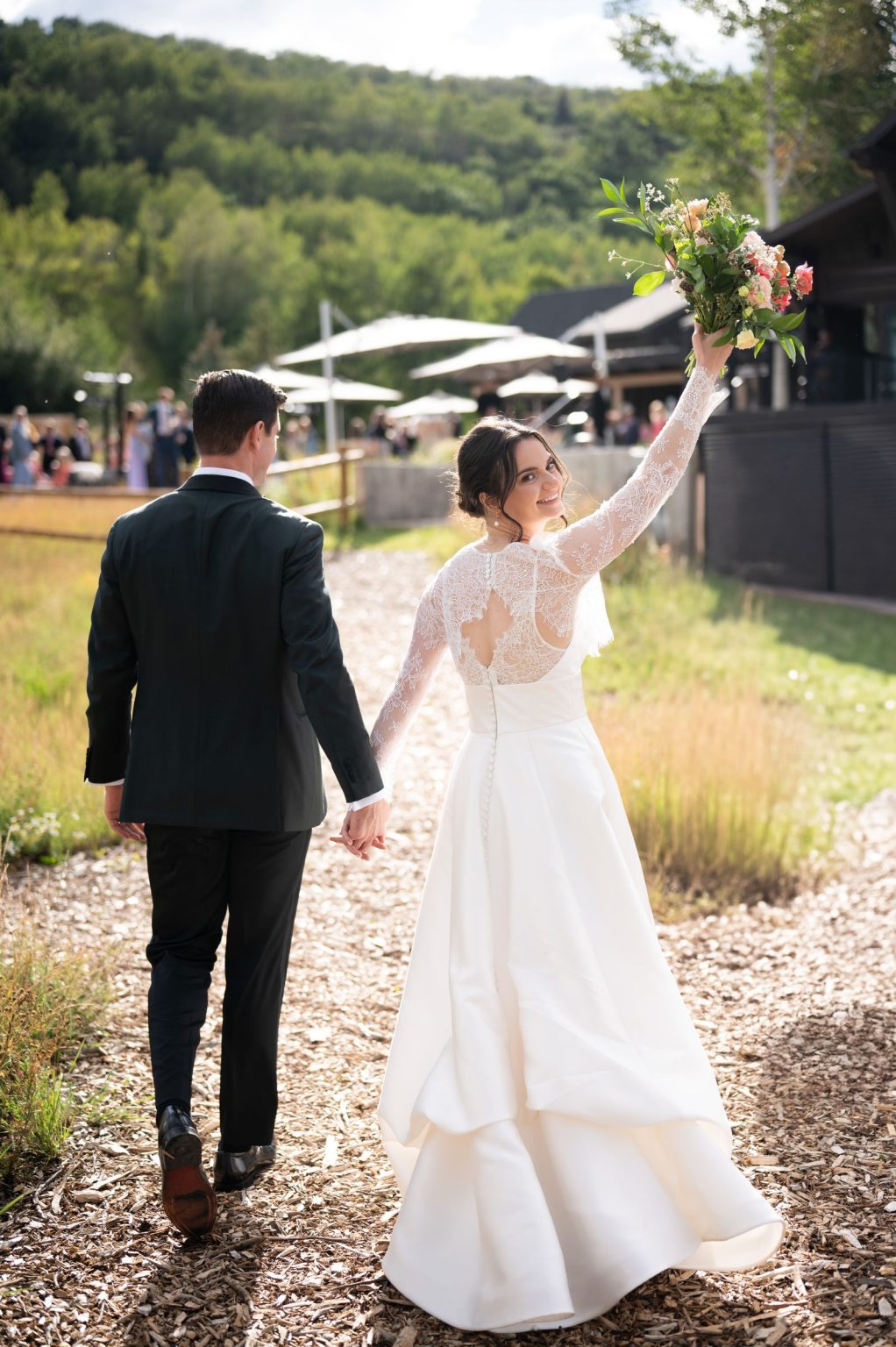 Haley and Sam's ceremony and reception on Buttermilk, Aspen