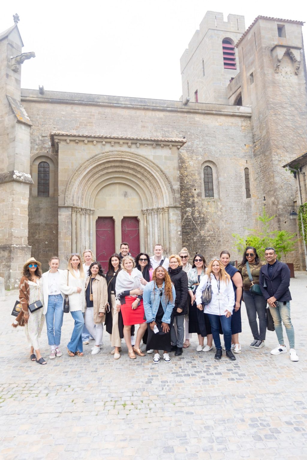 Château Saint Joseph FAM trip in the South of France: the group in Carcassonne