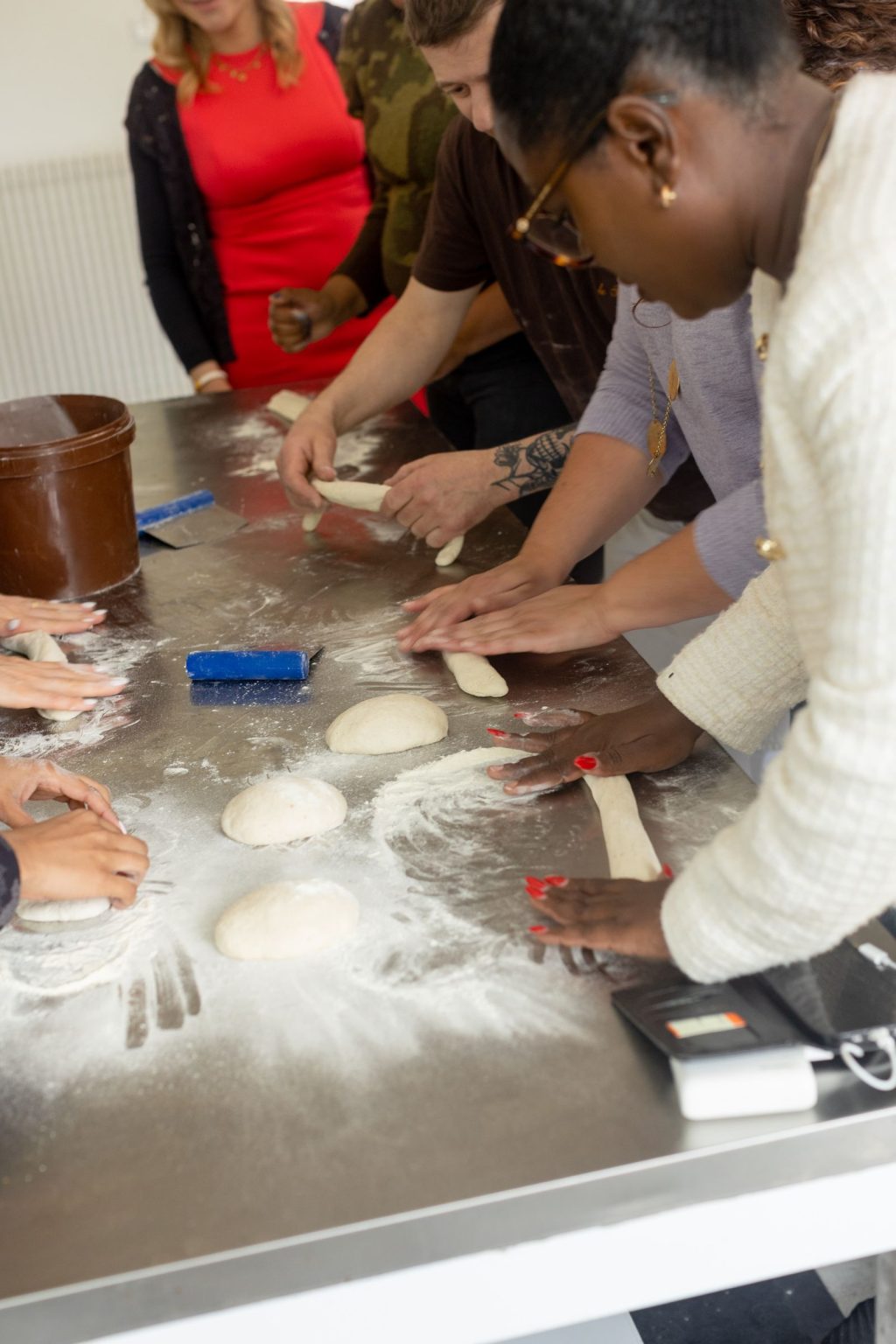 Château Saint Joseph FAM trip in the South of France: shaping dough with a local artisan