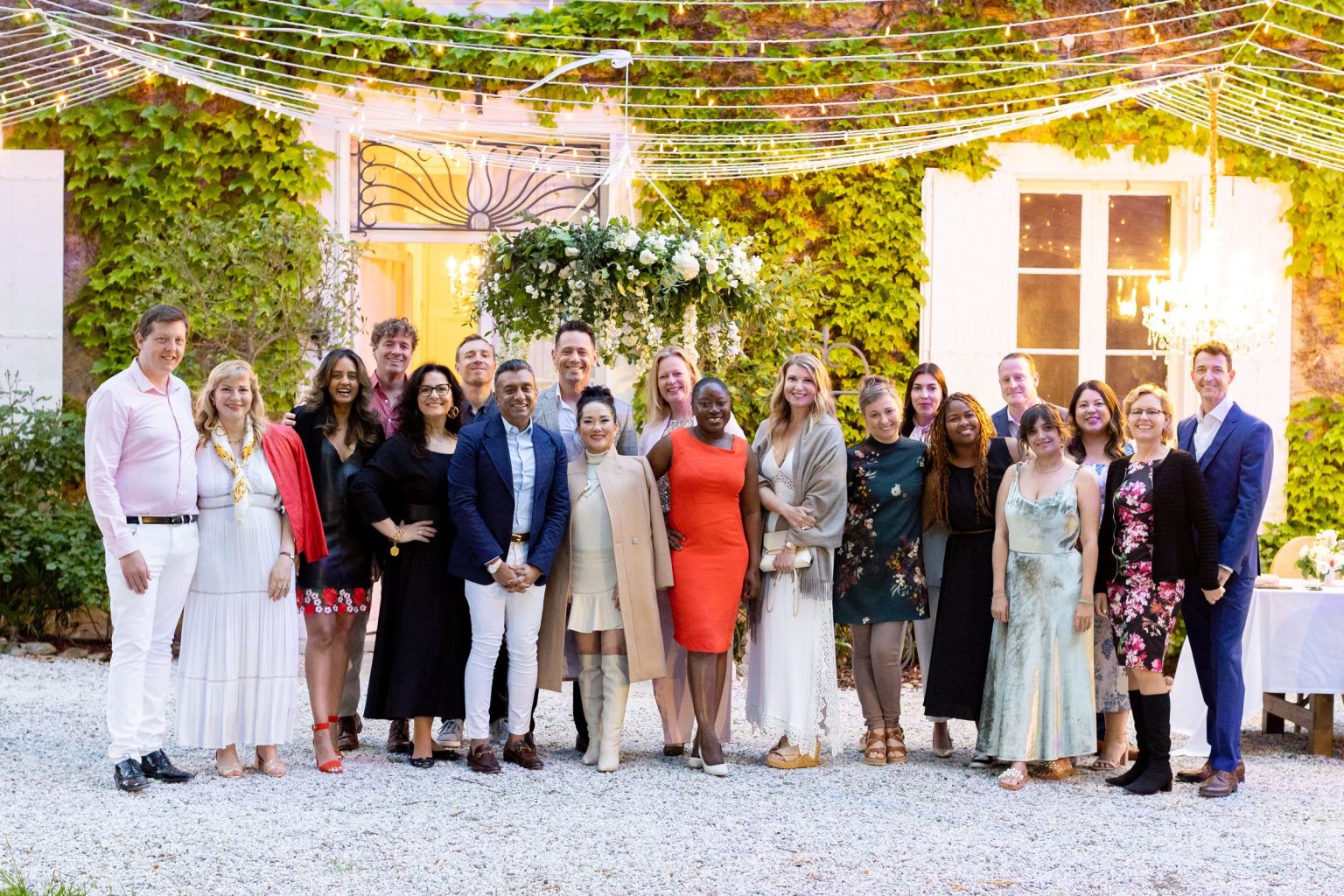 Château Saint Joseph FAM trip in the South of France: the group photo on the château terrace
