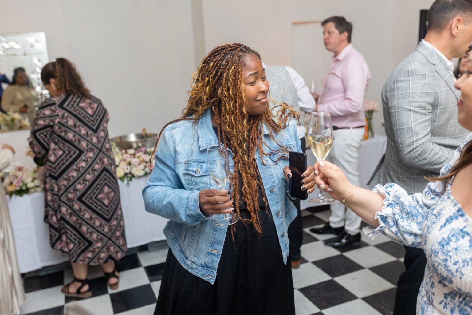 Château Saint Joseph FAM trip in the South of France: the after-party on the checkered floor