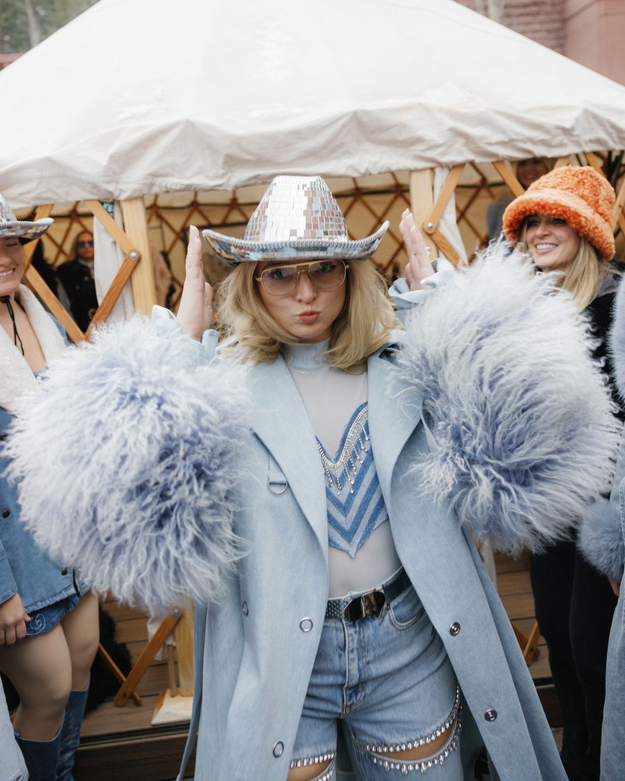Hayley's Aspen bachelorette weekend: the Denim Disco at Snow Lodge