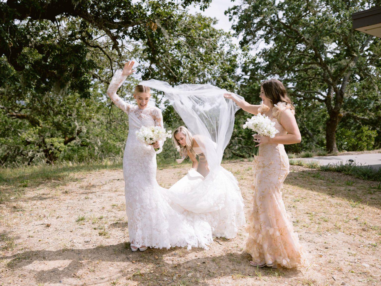 Sydney and Keaton's destination wedding at Montage Healdsburg, California: getting ready and details