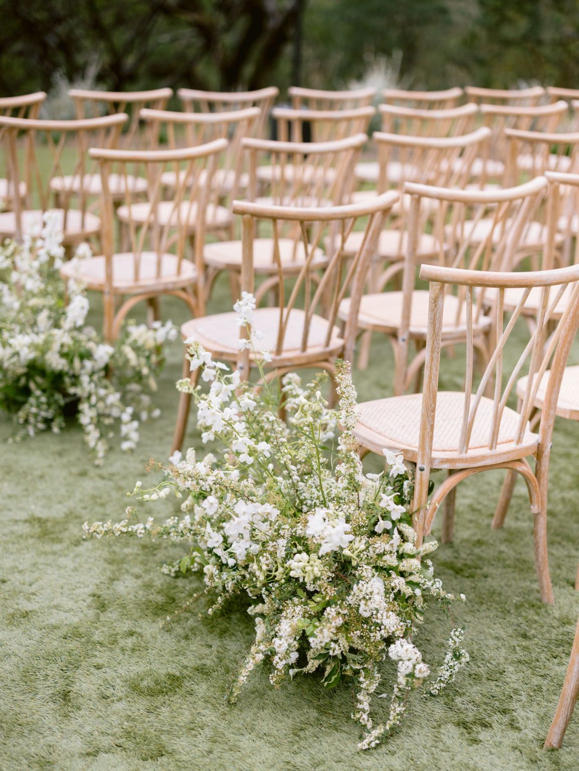Sydney and Keaton's destination wedding at Montage Healdsburg, California: the ceremony on the Oak Lawn
