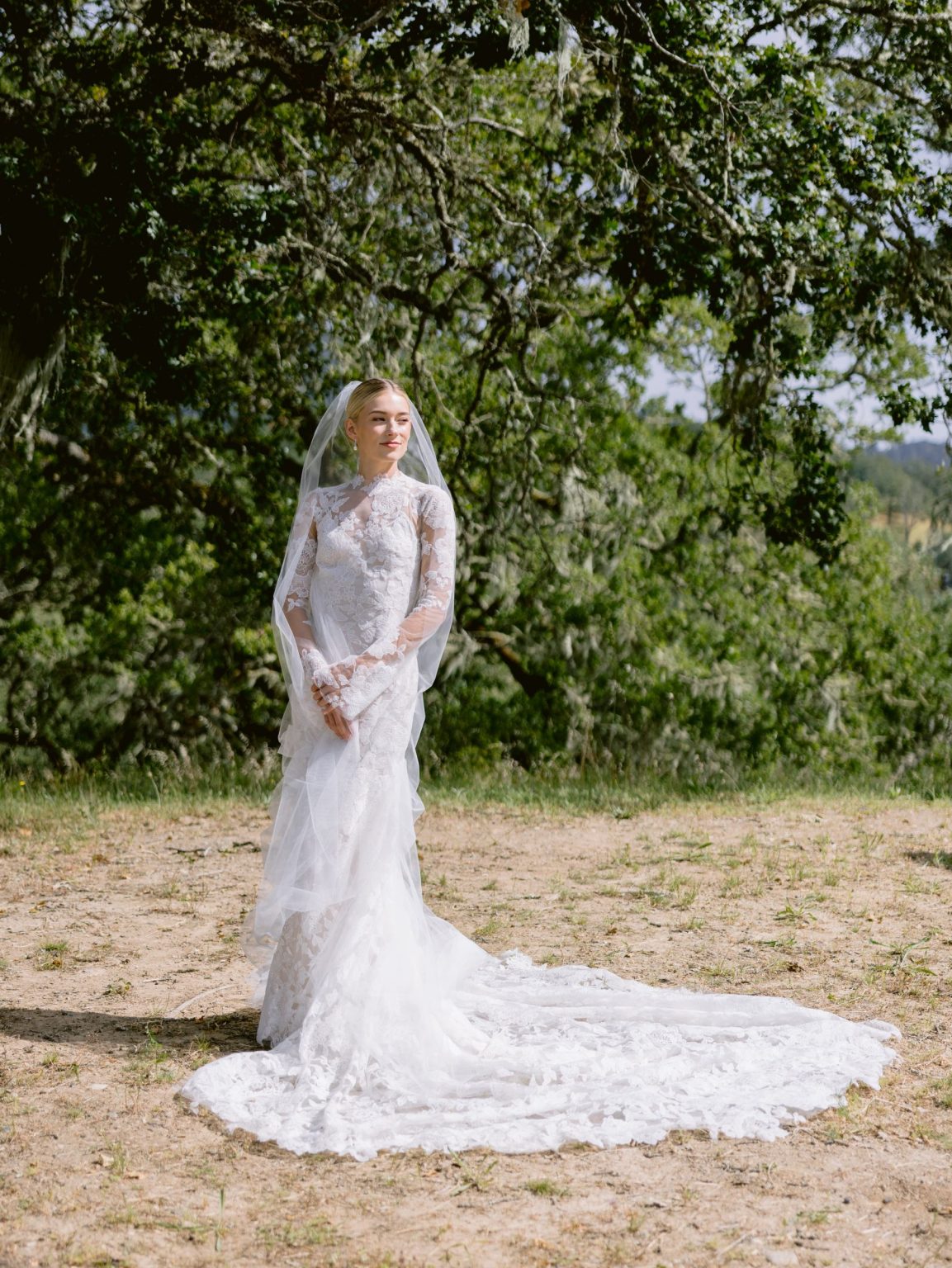 Sydney and Keaton's destination wedding at Montage Healdsburg, California: portrait of the couple