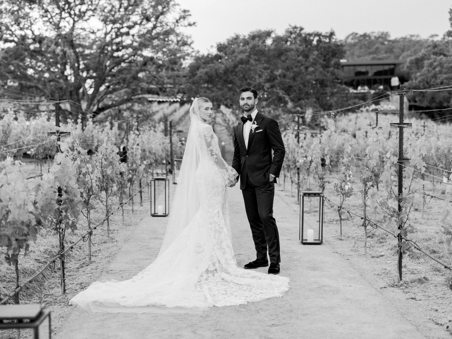 Sydney and Keaton's destination wedding at Montage Healdsburg, California: portrait of the couple
