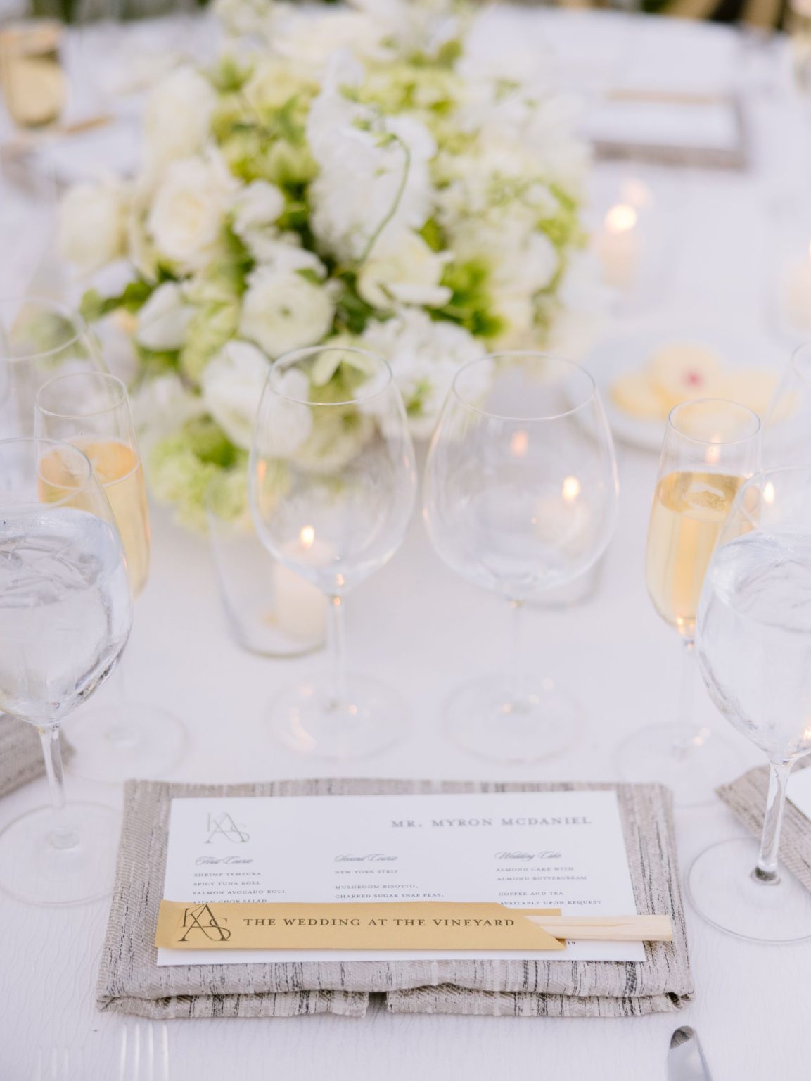 Sydney and Keaton's destination wedding at Montage Healdsburg, California: the reception tent on the Grand Lawn