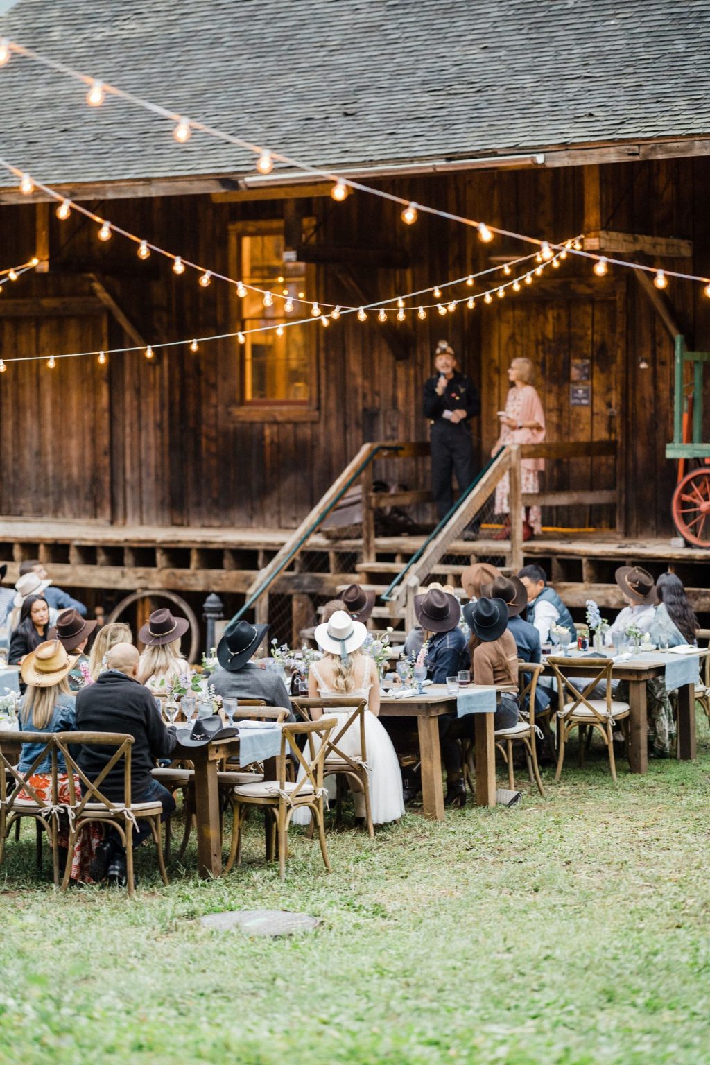 Elizabeth and Bloor's wedding in Aspen: the western welcome party at the Holden Marolt Mining Museum