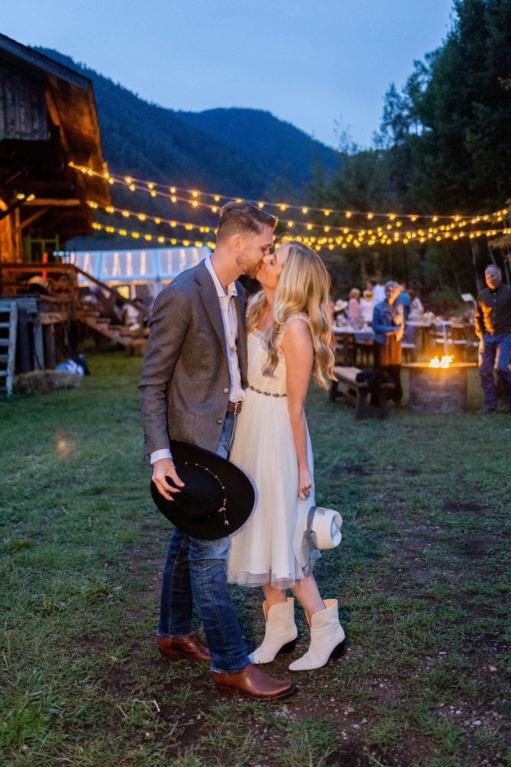Elizabeth and Bloor's wedding in Aspen: the western welcome party at the Holden Marolt Mining Museum