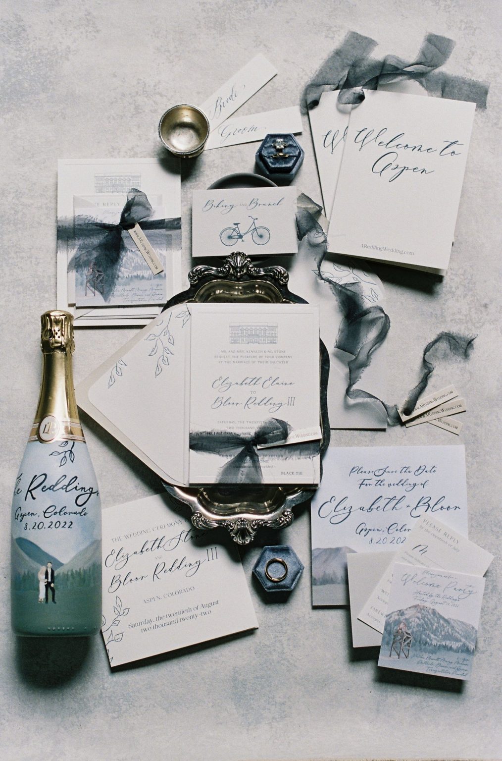 Elizabeth and Bloor's wedding in Aspen: getting ready at Hotel Jerome