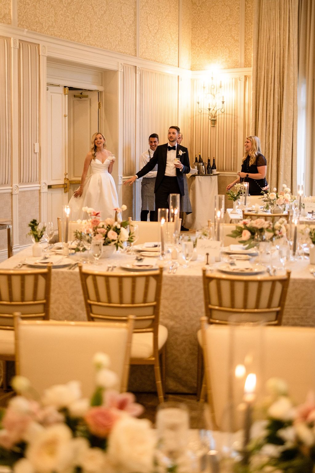 Elizabeth and Bloor's wedding in Aspen: the reception at Hotel Jerome