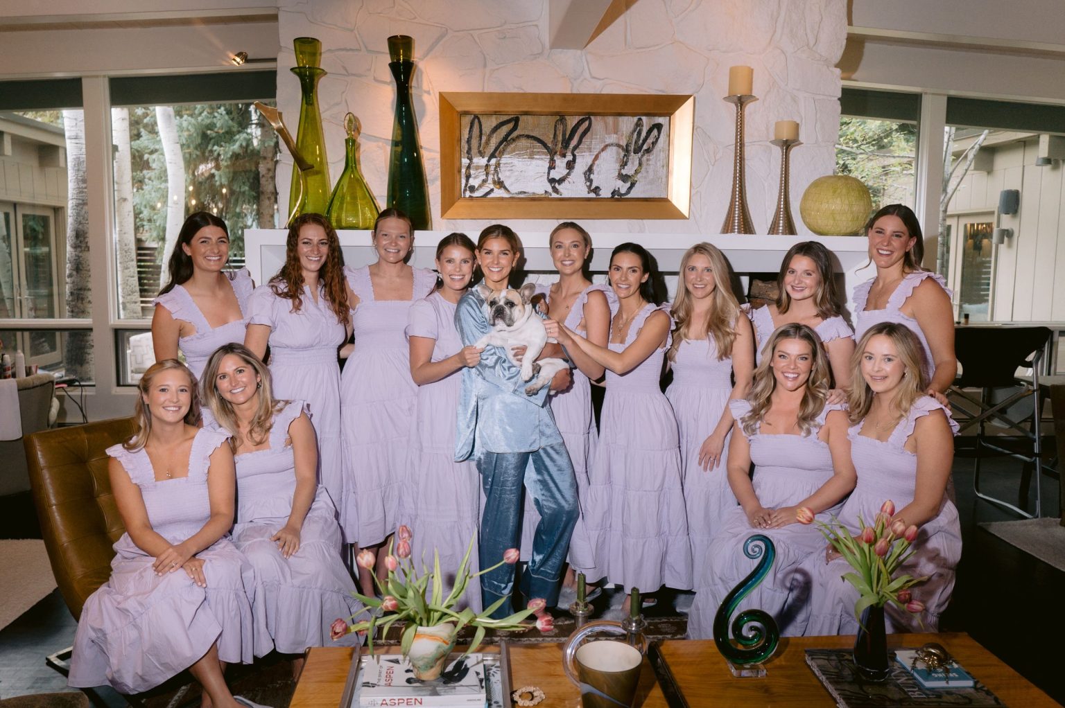 Addy & Nick's wedding at Hotel Jerome, Aspen: bridesmaids getting ready