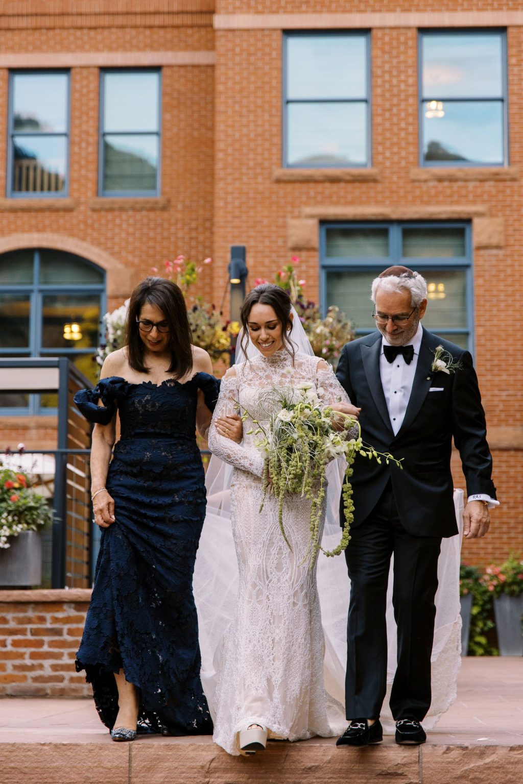 Abby & David's wedding at Hotel Jerome, Aspen: the bride's processional
