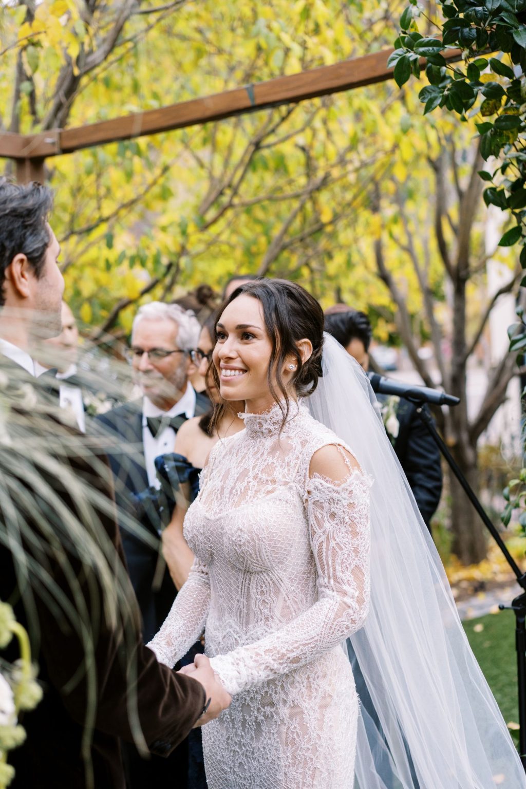 Abby & David's wedding at Hotel Jerome, Aspen: the bride under the chuppah