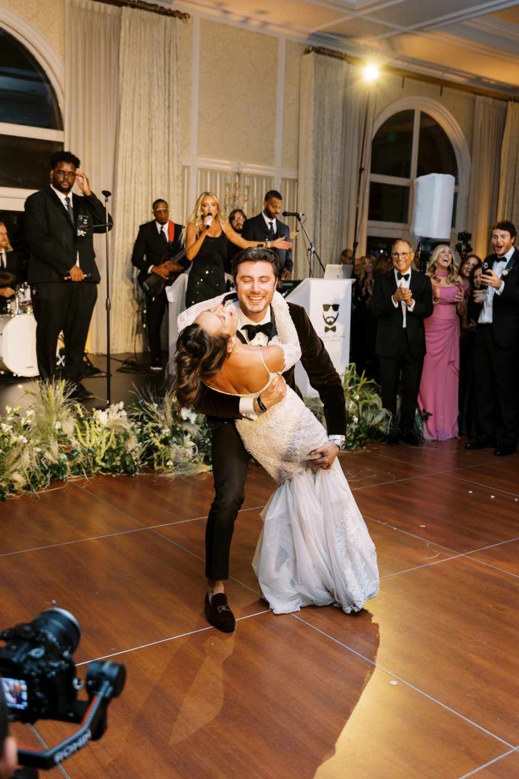 Abby & David's wedding at Hotel Jerome, Aspen: a dip on the dance floor