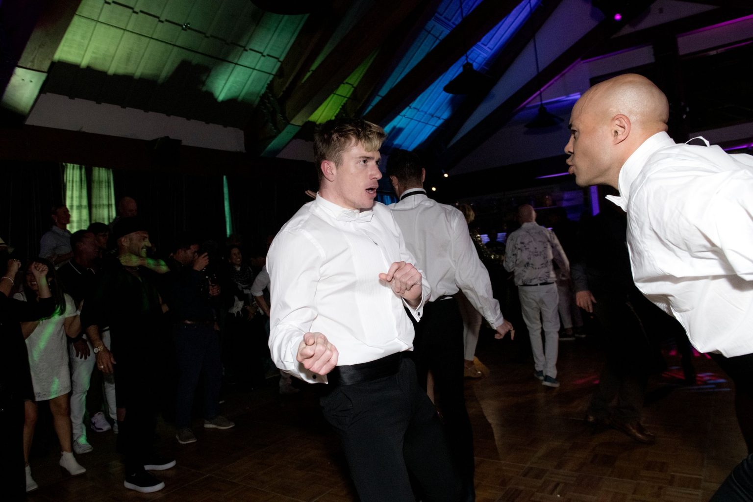 Jeff's 60th birthday on Aspen Mountain: late-night dancing on the Sundeck