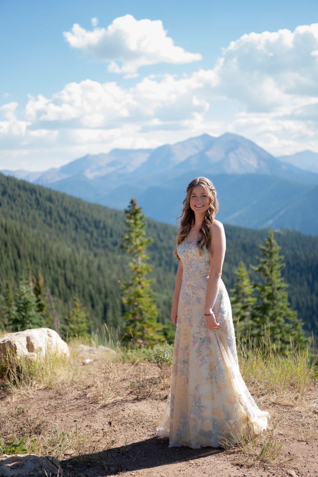 Aline and Colin's wedding at the top of Aspen Mountain