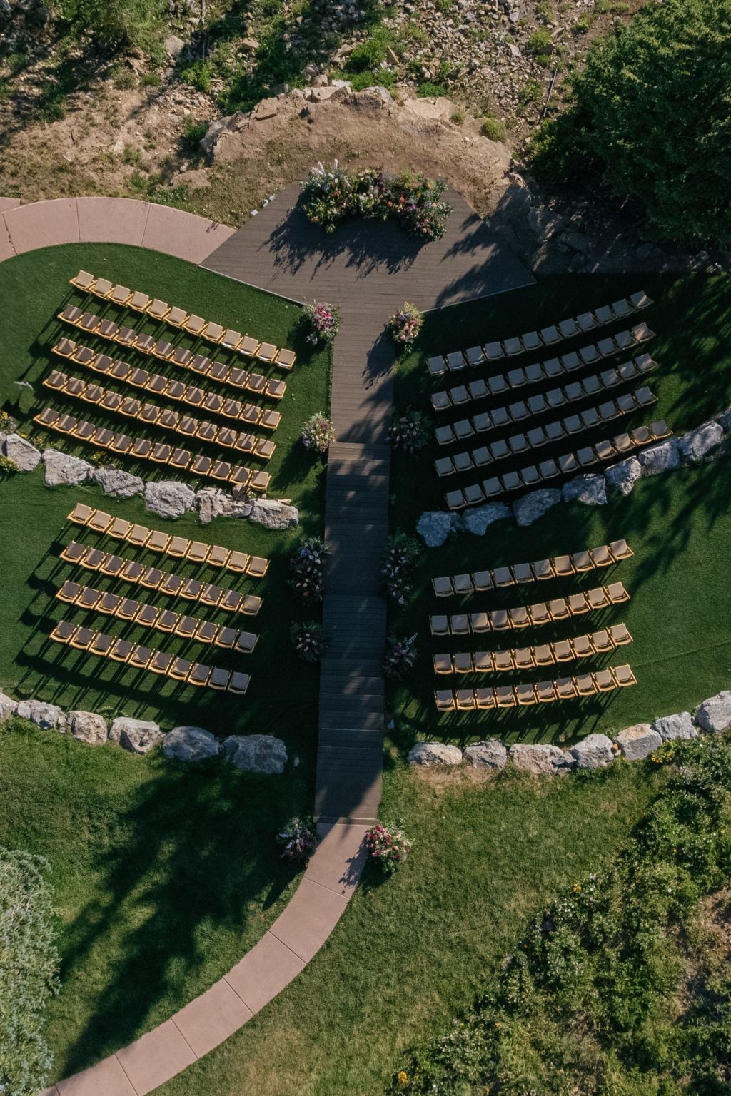 Aline and Colin's wedding at the top of Aspen Mountain