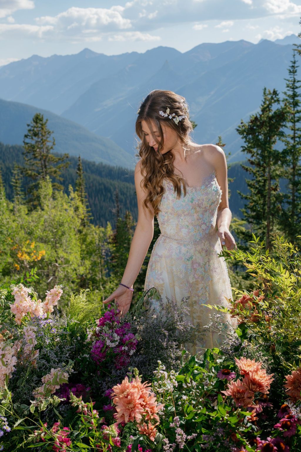 Aline and Colin's wedding at the top of Aspen Mountain