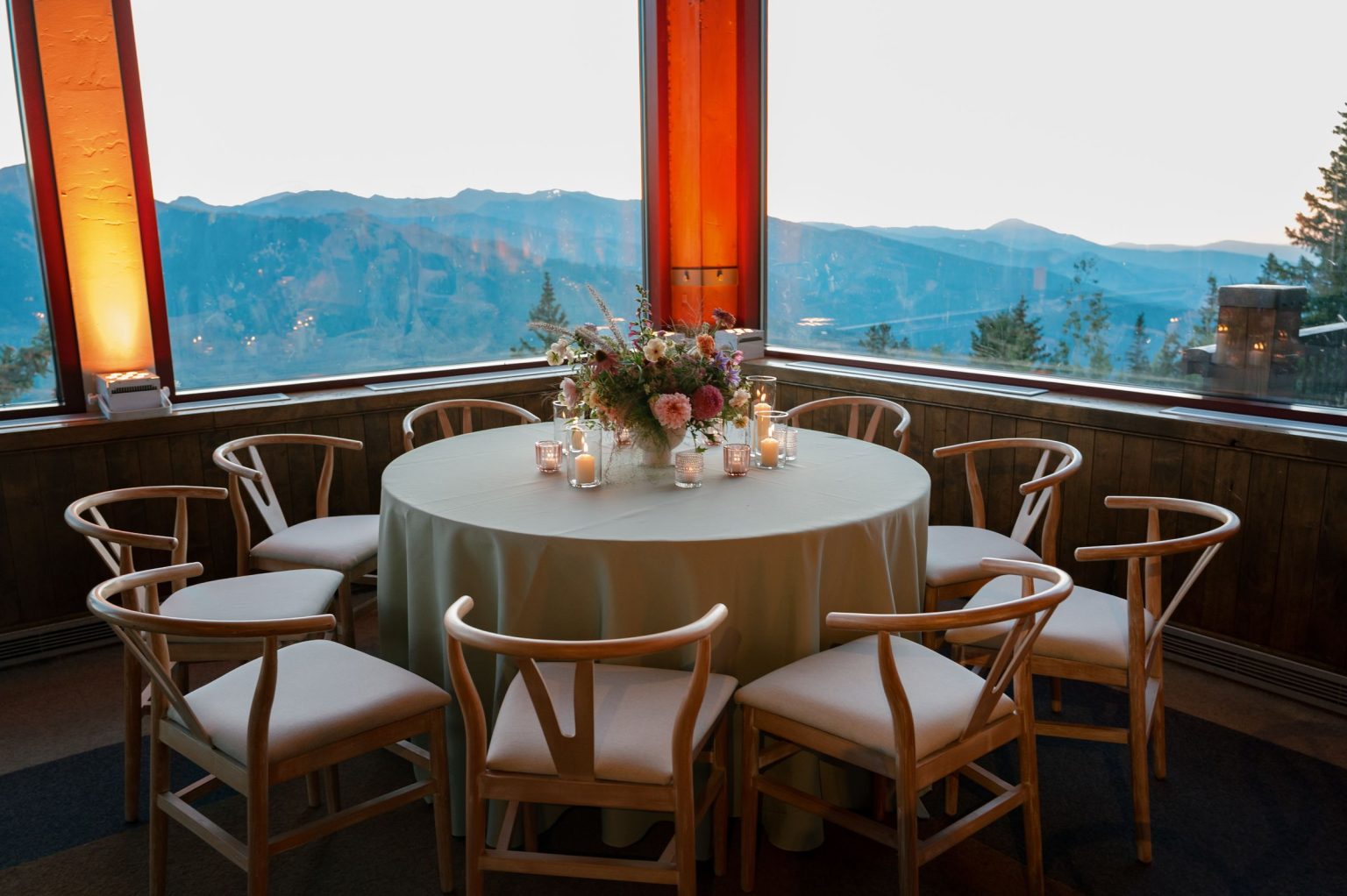 Aline and Colin's wedding at the top of Aspen Mountain