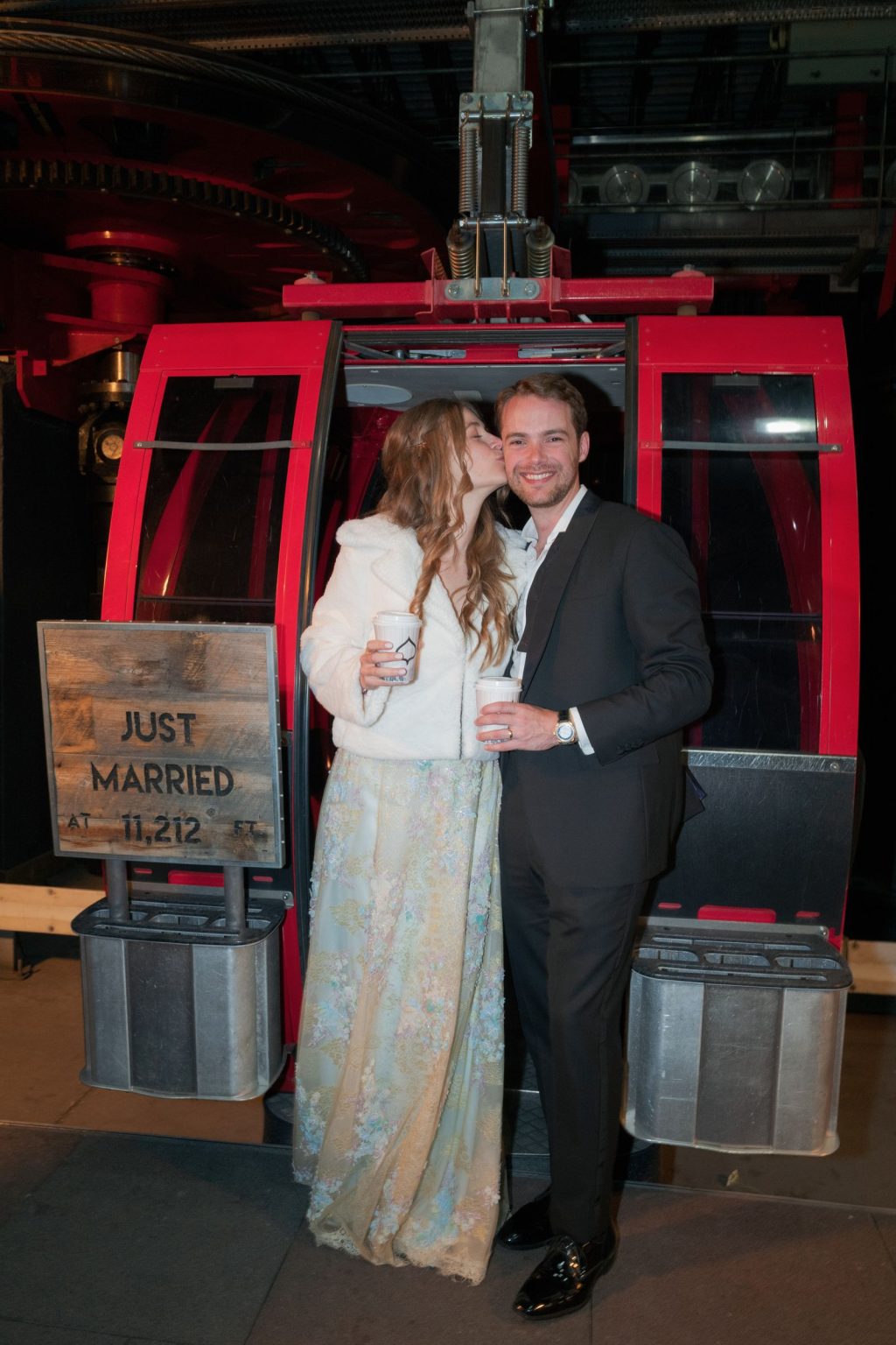 Aline and Colin's wedding at the top of Aspen Mountain