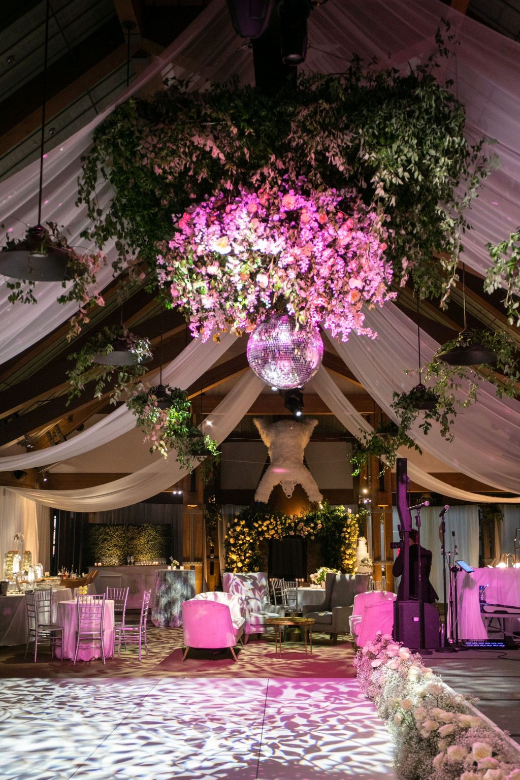 Meredith and JD's wedding at The Little Nell, Aspen: the reception at the Sundeck