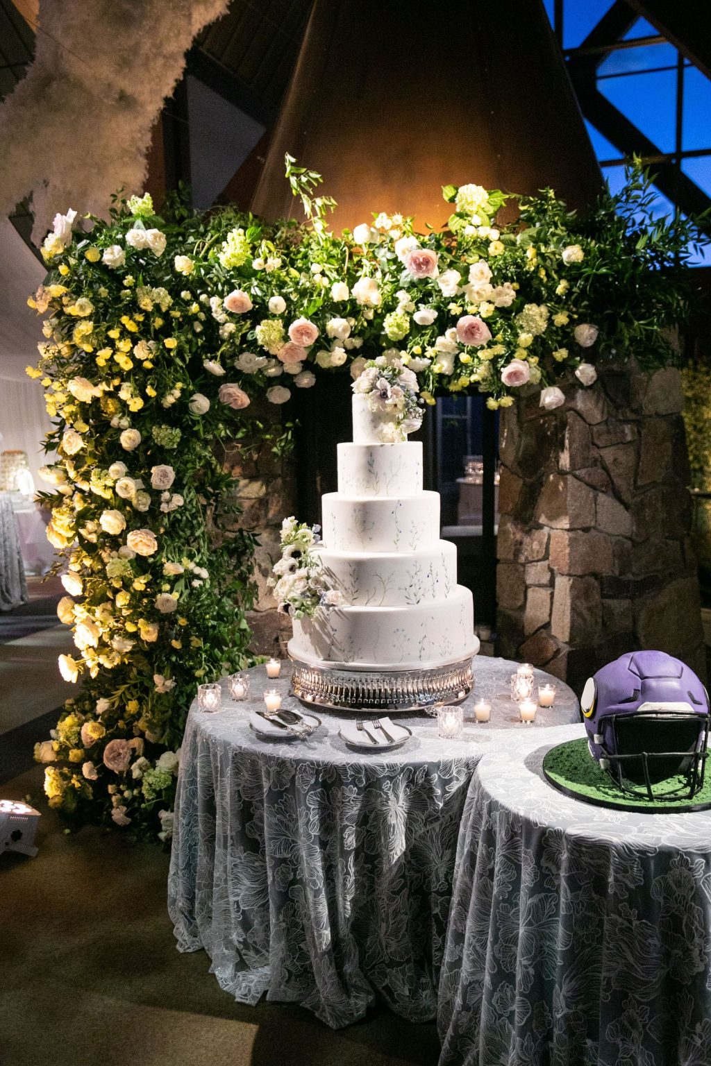 Meredith and JD's wedding at The Little Nell, Aspen: the reception at the Sundeck