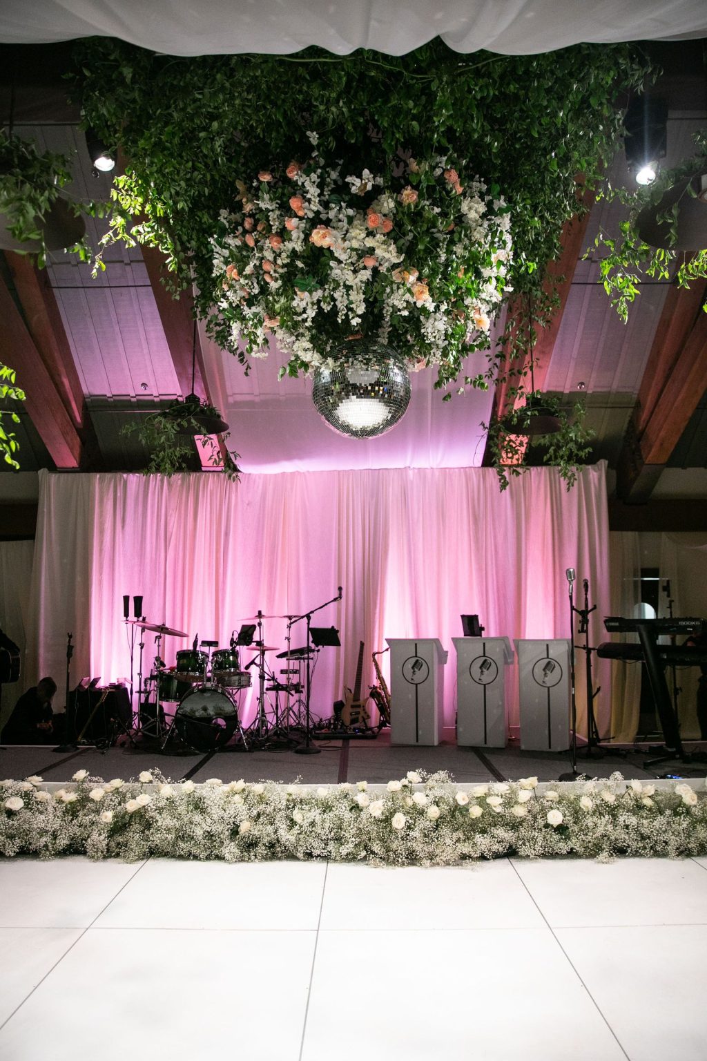 Meredith and JD's wedding at The Little Nell, Aspen: the reception at the Sundeck