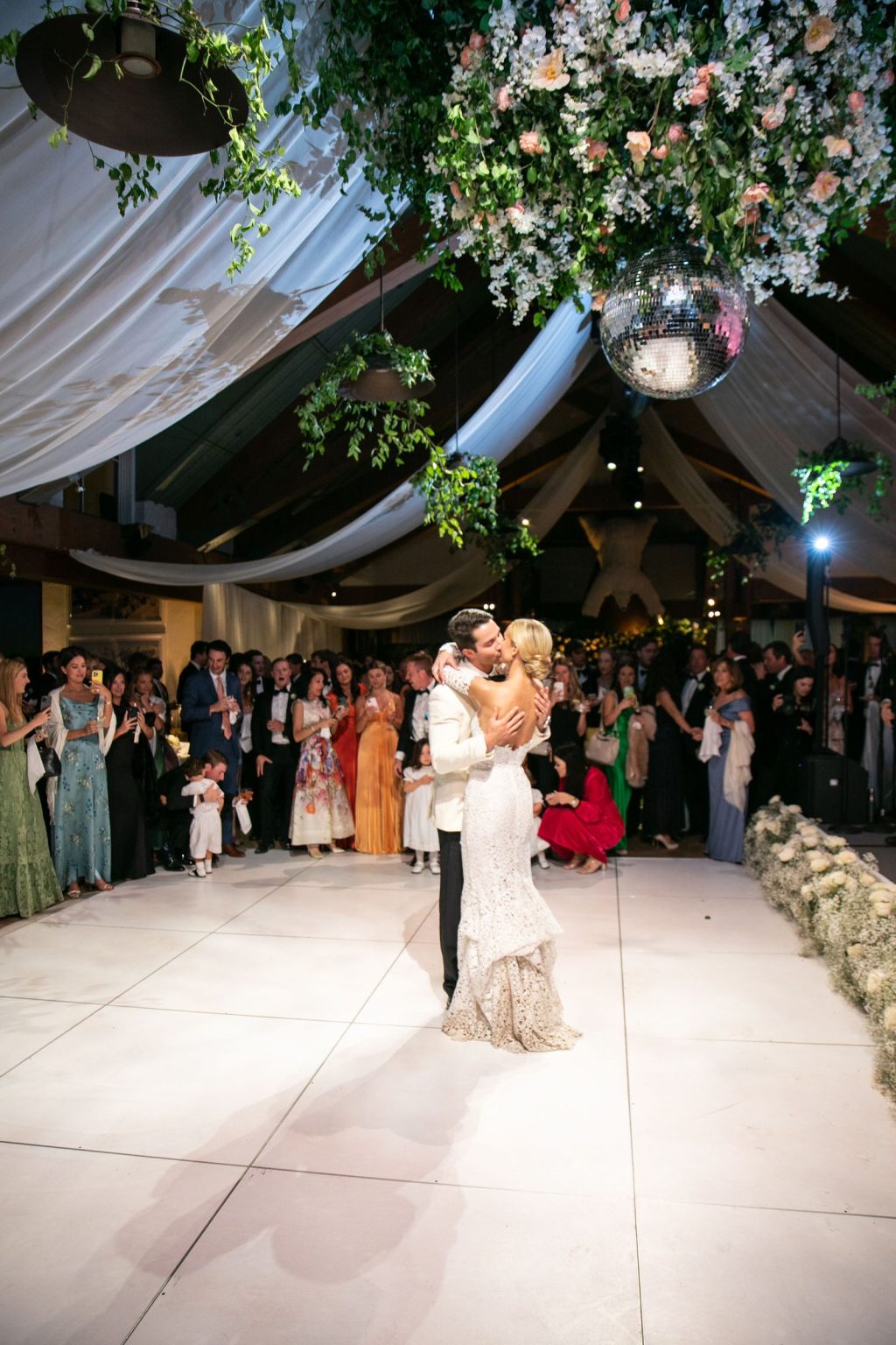 Meredith and JD's wedding at The Little Nell, Aspen: the reception at the Sundeck