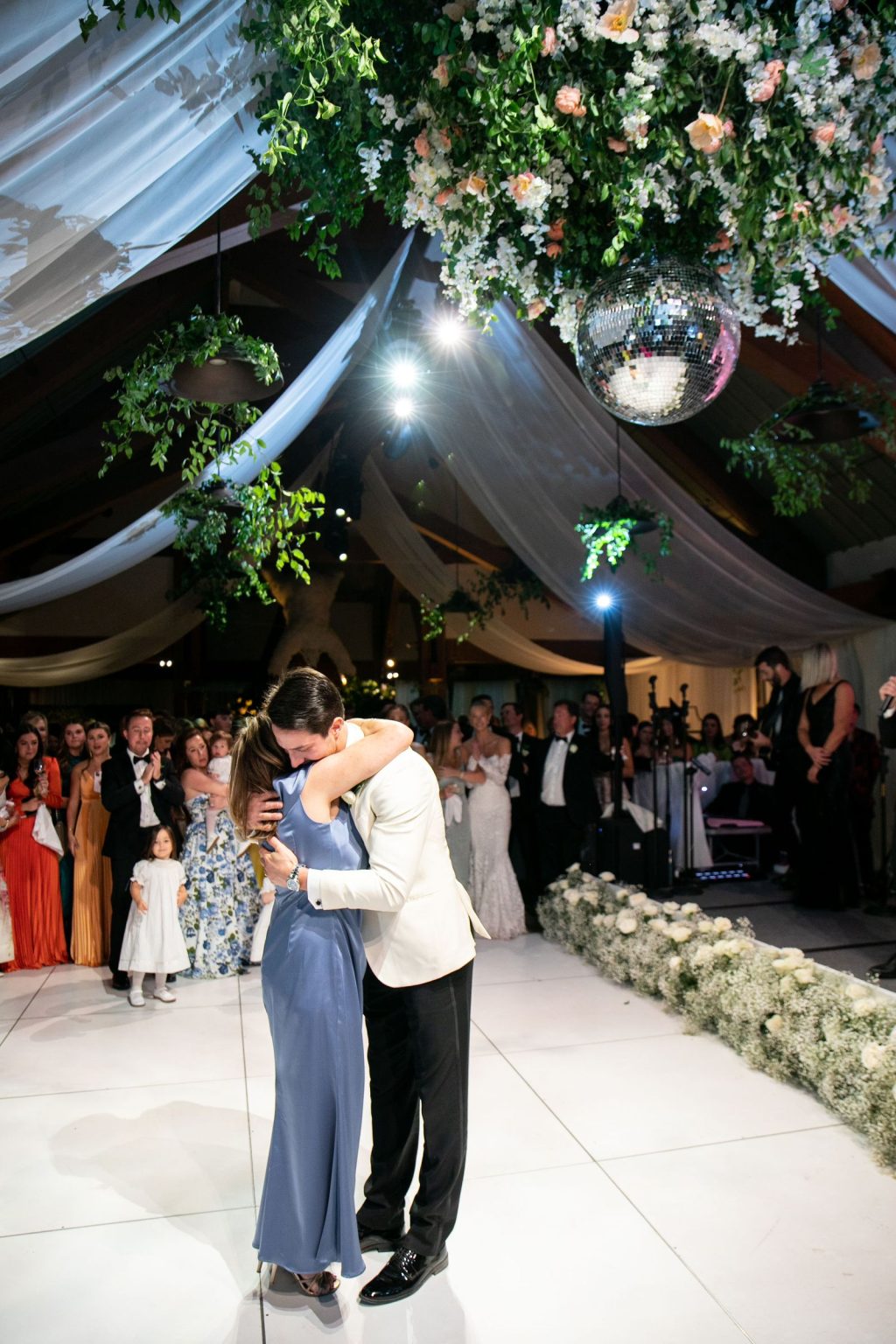 Meredith and JD's wedding at The Little Nell, Aspen: the reception at the Sundeck
