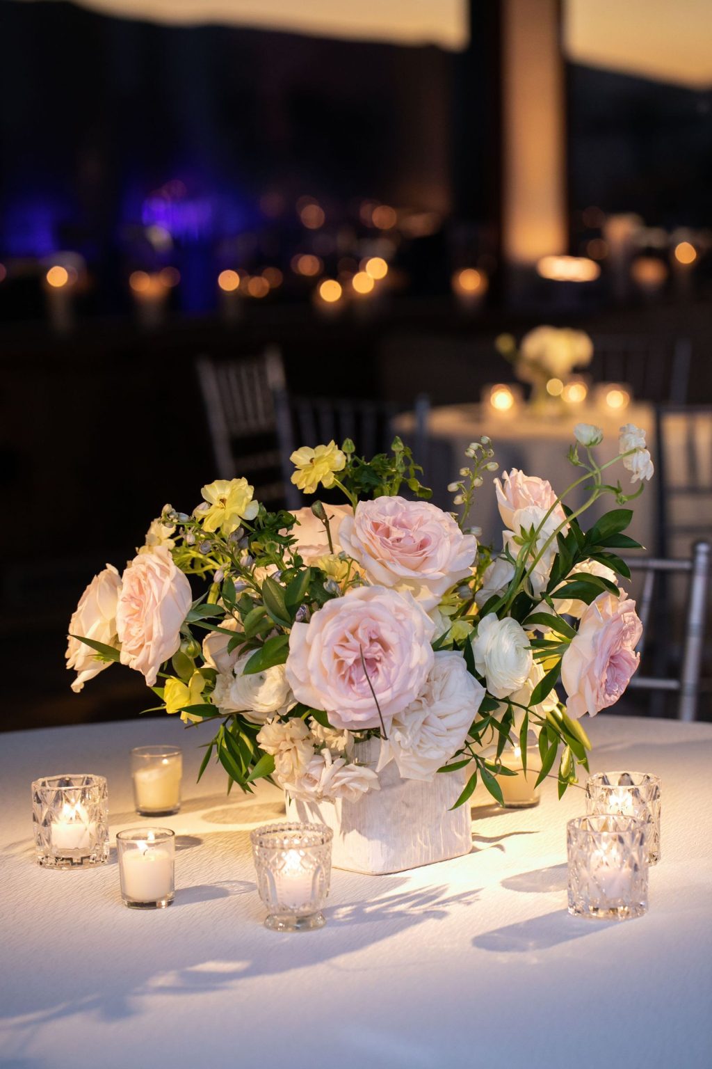 Meredith and JD's wedding at The Little Nell, Aspen: the reception at the Sundeck