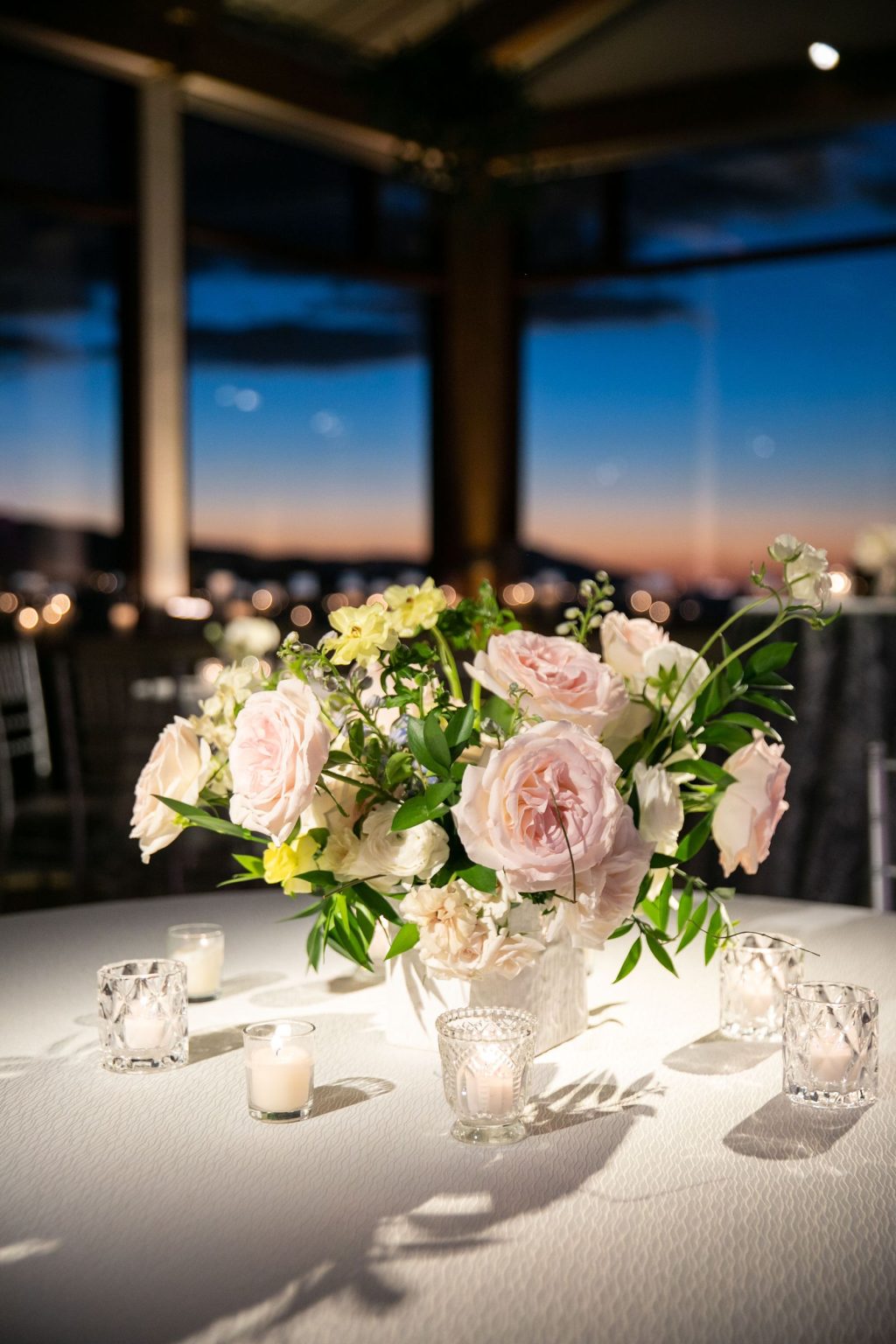 Meredith and JD's wedding at The Little Nell, Aspen: the reception at the Sundeck