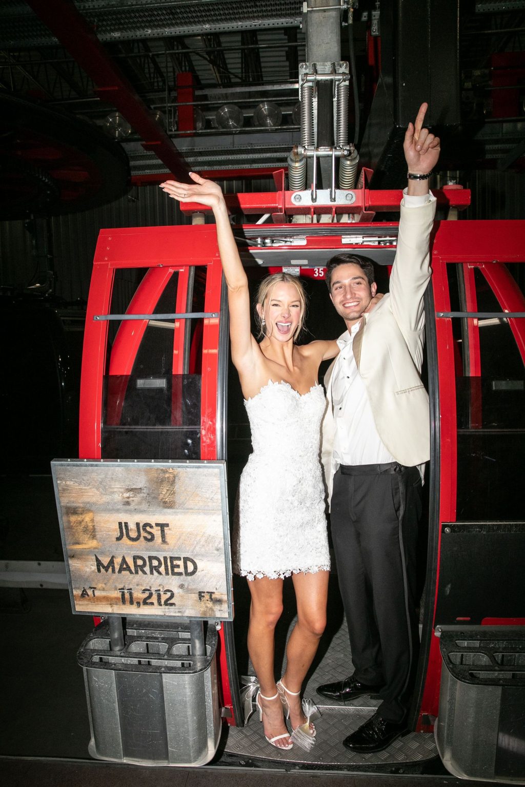 Meredith and JD's wedding at The Little Nell, Aspen: the reception at the Sundeck