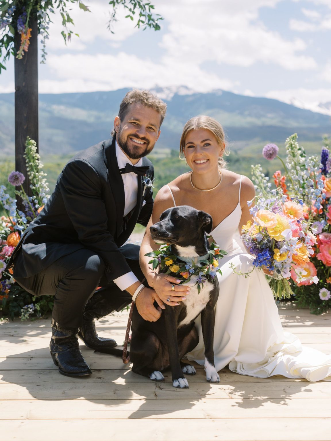Clare and Kobe's McCabe Ranch wedding in Old Snowmass, Colorado: portrait of the couple