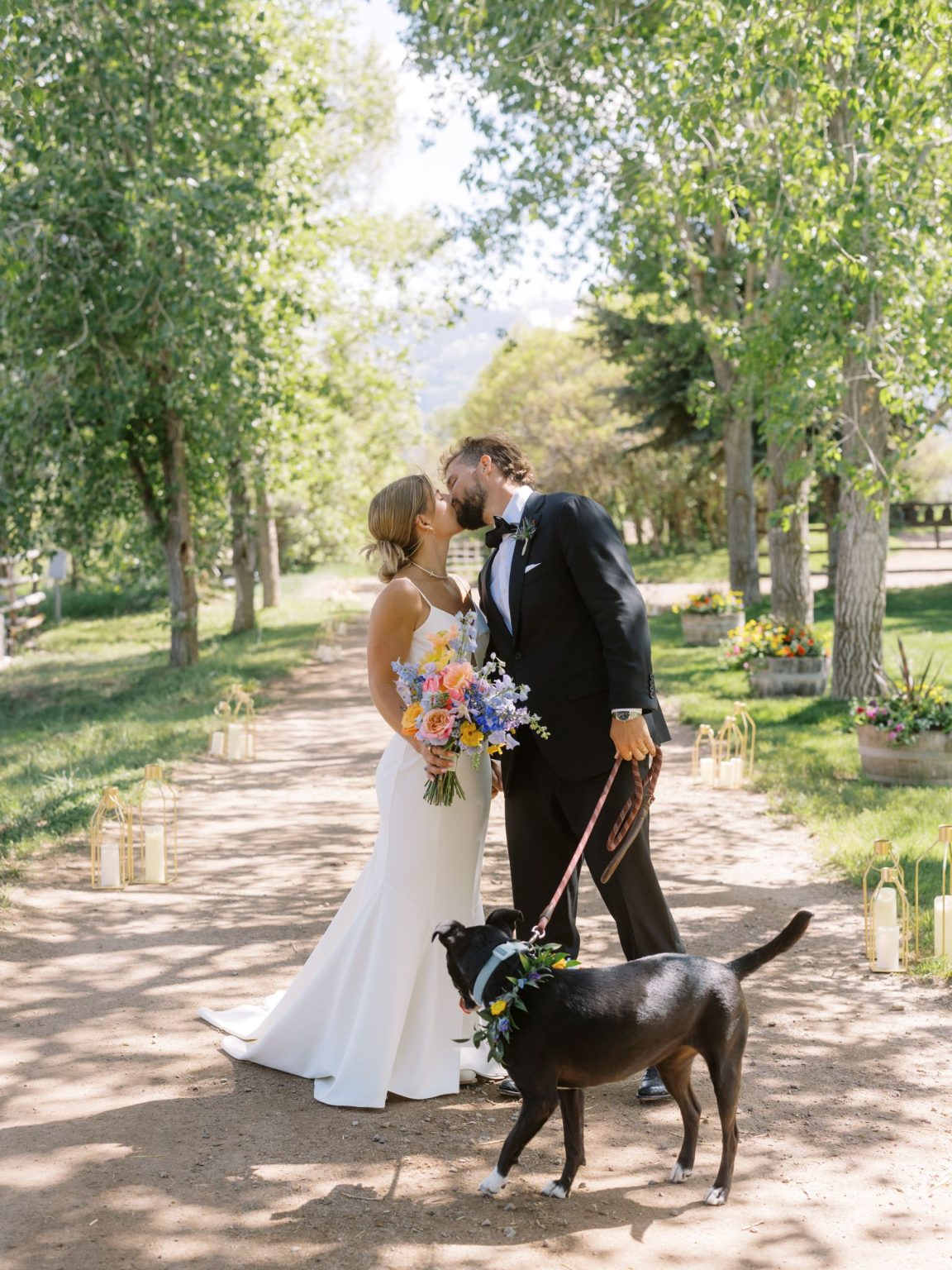 Clare and Kobe's McCabe Ranch wedding in Old Snowmass, Colorado: portrait of the couple