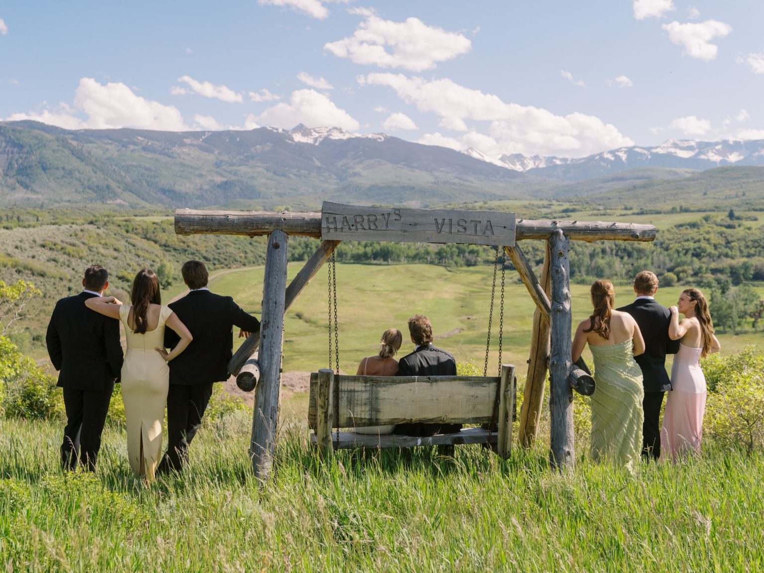 Clare and Kobe's McCabe Ranch wedding in Old Snowmass, Colorado: family and friends