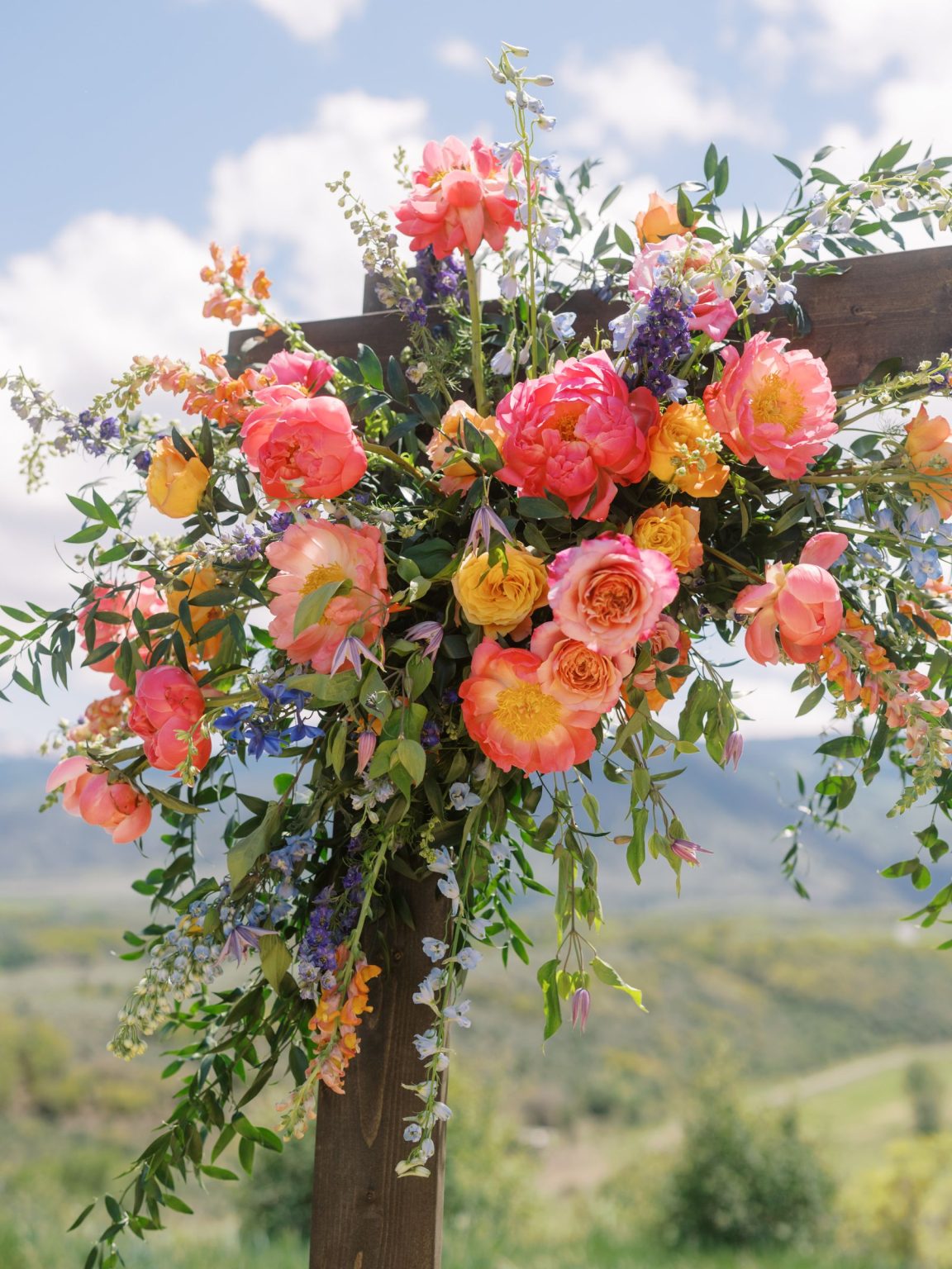 Clare and Kobe's McCabe Ranch wedding in Old Snowmass, Colorado: the ceremony